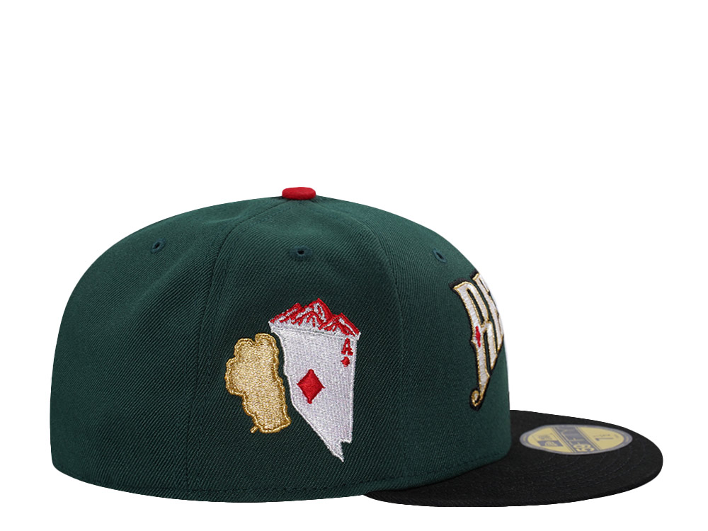 New Era Reno Aces Dark Green Two Tone Edition 59Fifty Fitted Cap