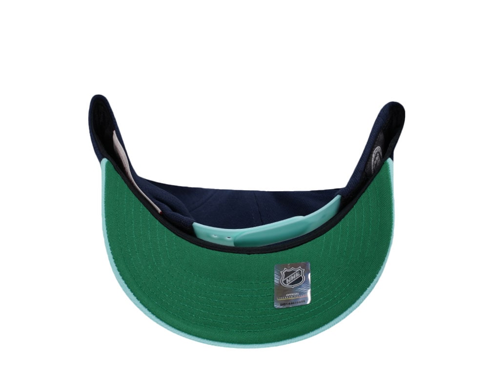 Mitchell & Ness Seattle Kraken Pro Crown Fit Navy Snapback Cap