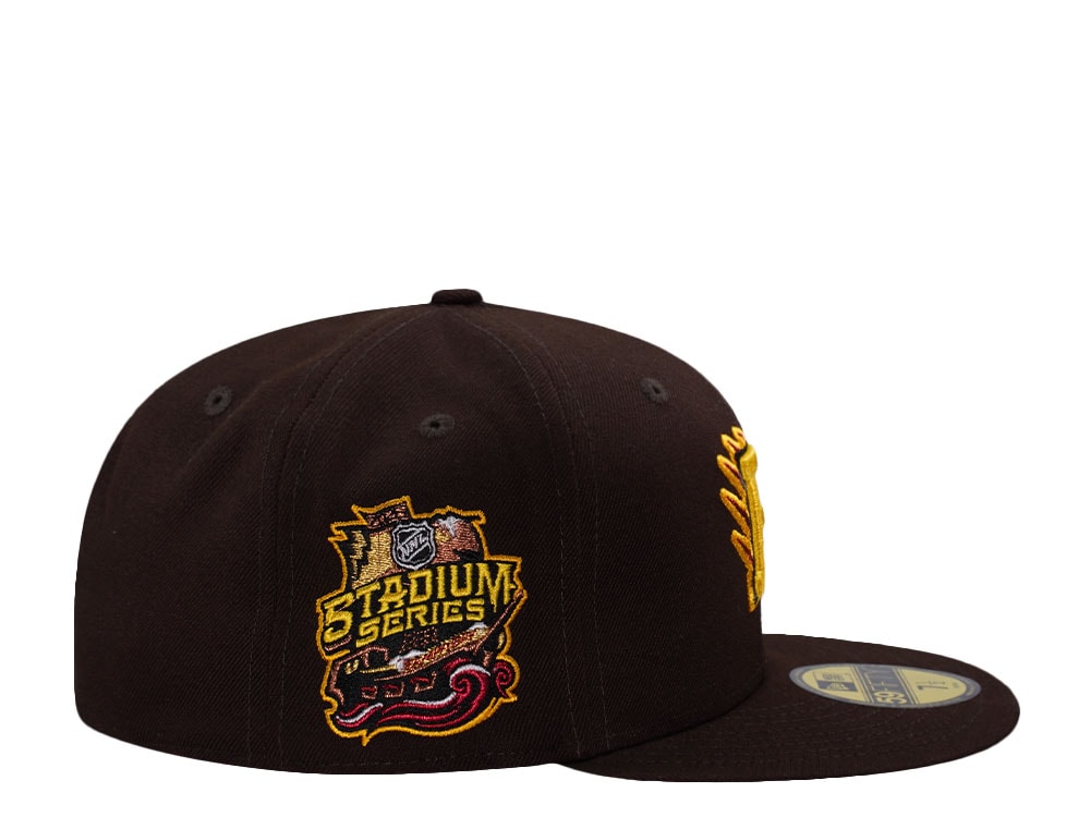 New Era Boston Bruins Stadium Series 2026 Burnt Wood Prime Edition 59Fifty Fitted Cap
