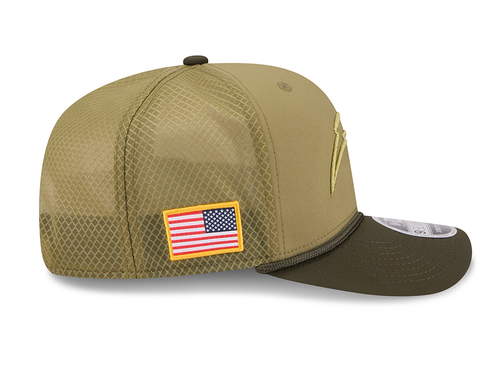 New Era Los Angeles Chargers Salute To Service 2025 9Seventy Snapback Cap