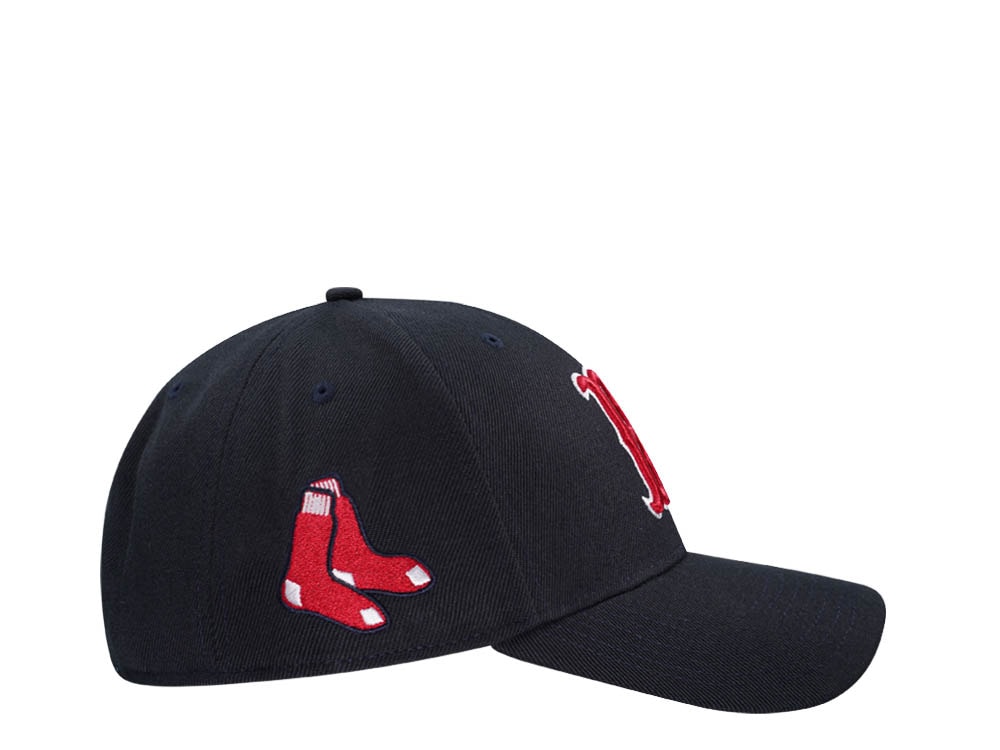 47Brand Boston Red Sox Navy Sure Shot MVP Snapback Cap