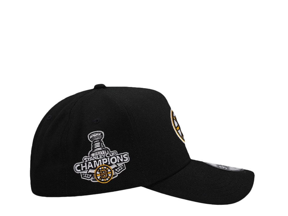 New Era Boston Bruins Stanley Cup Champions 2011 Black Edition 9Forty A Frame Snapback Cap