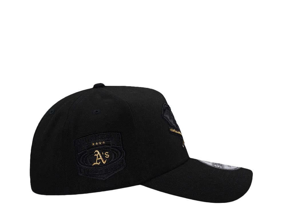 New Era Oakland Athletics Coliseum Black Out Prime Edition 9Forty A Frame Snapback Cap