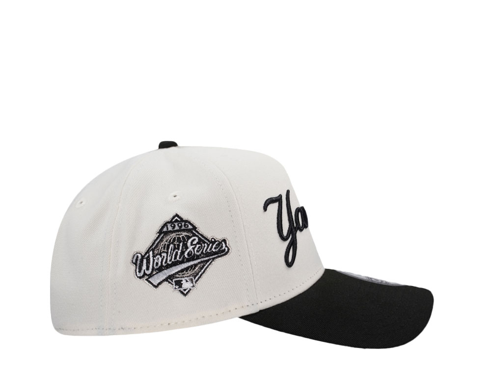 New Era New York Yankees World Series 1996 Script Chrome Two Tone Edition 9Forty A Frame Snapback Cap