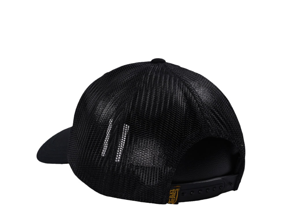 Von Dutch Live Fast Motorcycles Black Trucker Edition Snapback Cap