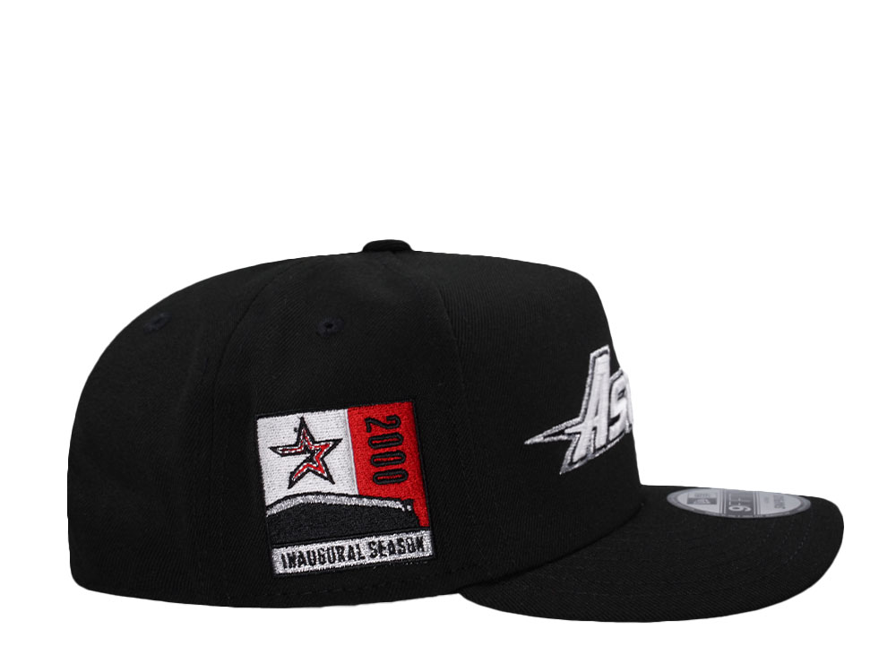 New Era Houston Astros Inaugural Season 2000 Black and Red Edition 9Fifty A Frame Snapback Cap