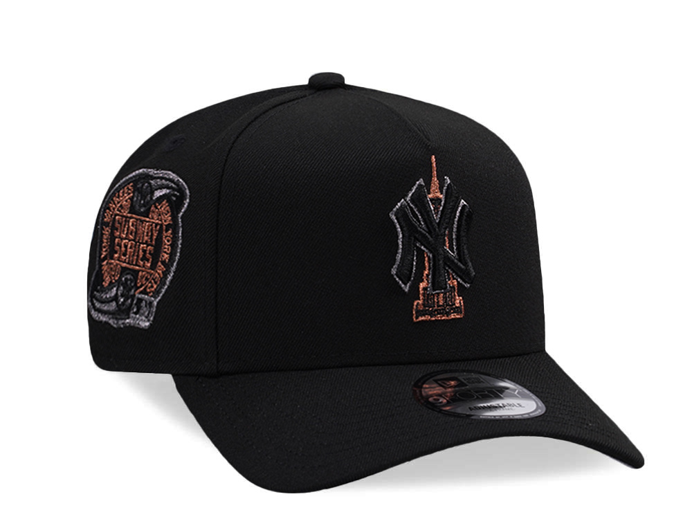 New Era New York Yankees World Series 2000 Black Prime Edition 9Forty A Frame Snapback Cap
