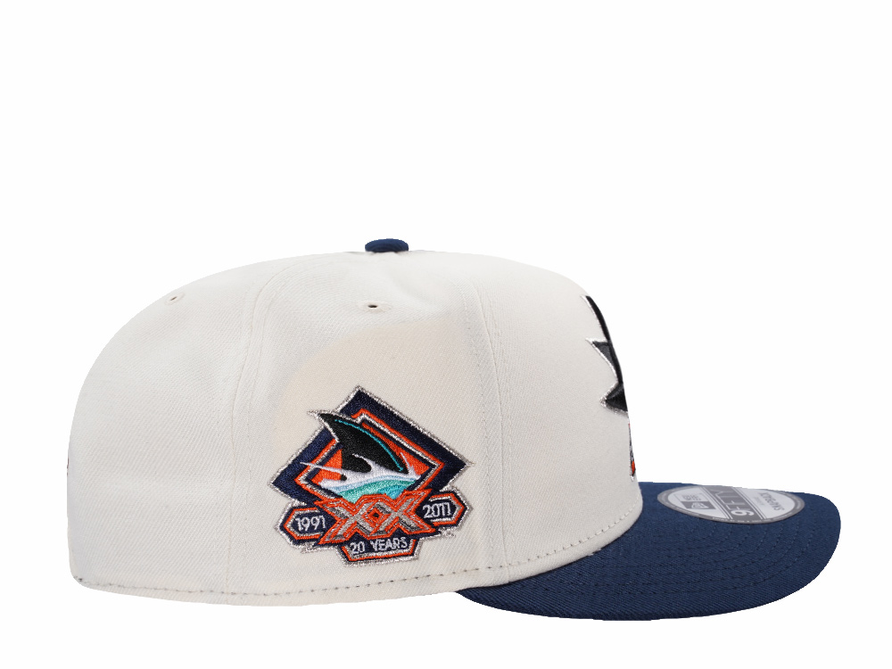 New Era San Jose Sharks 20th Anniversary Chrome Two Tone Edition 9Fifty A Frame Snapback Cap