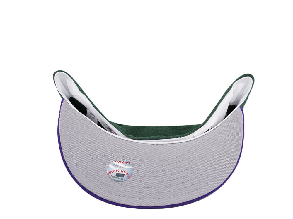 New Era Tampa Bay Rays 25th Anniversary Purple Green Two Tone Edition 59Fifty Fitted Cap