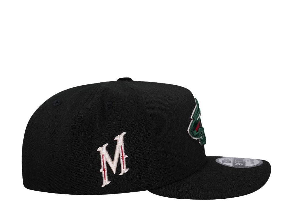 New Era Minnesota Wild Black Classic 9Fifty A Frame Snapback Cap