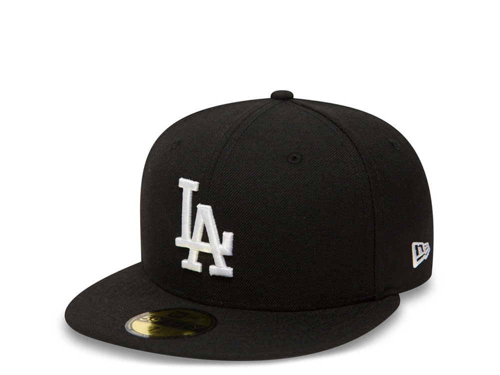 New Era Los Angeles Dodgers Plain Black Prime Edition 59Fifty Fitted Cap