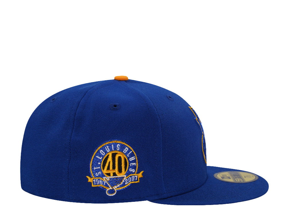 New Era St. Louis Blues 40th Anniversary Blue Prime Edition 59Fifty Fitted Cap