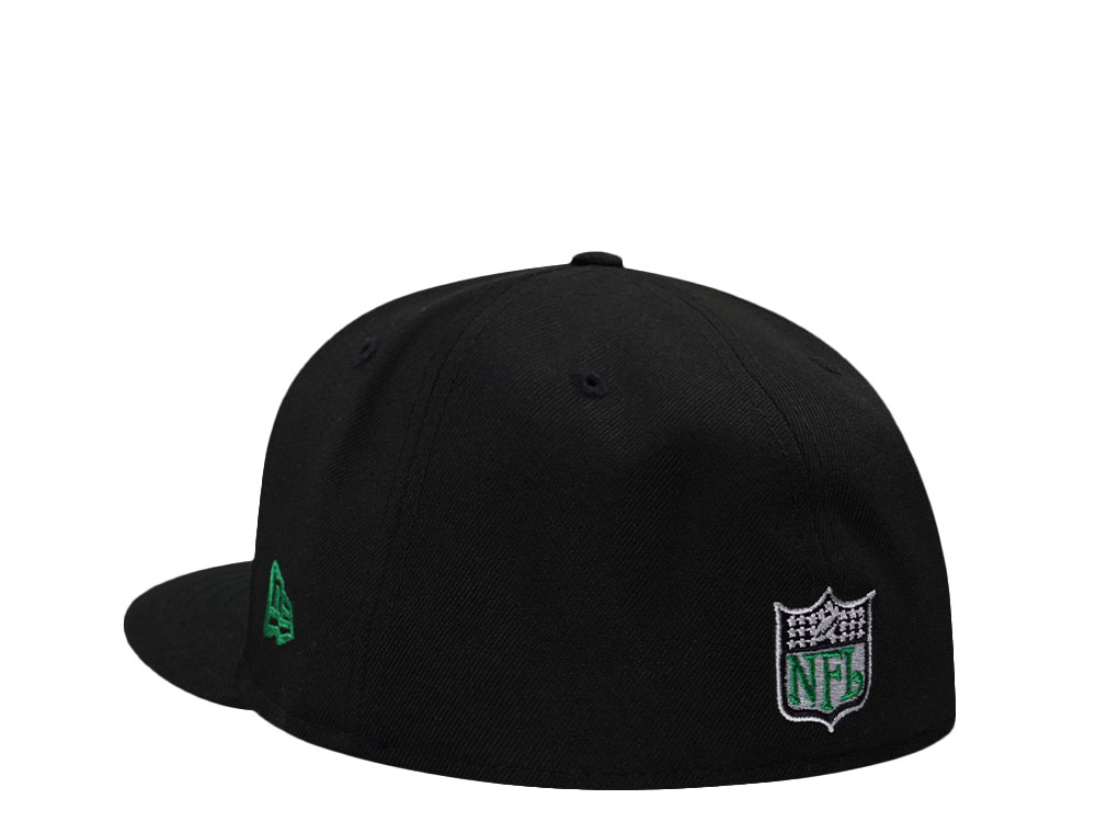 New Era Philadelphia Eagles GO EAGLES Black Throwback Edition 59Fifty Fitted Cap