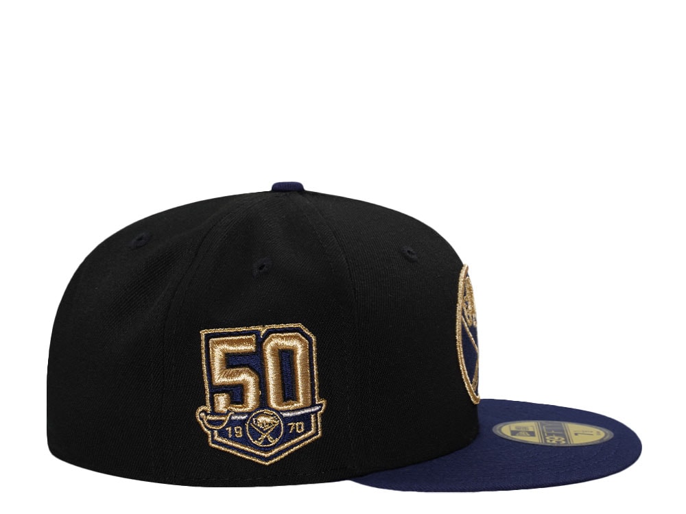 New Era Buffalo Sabres 50th Anniversary Black Two Tone Edition 59Fifty Fitted Cap