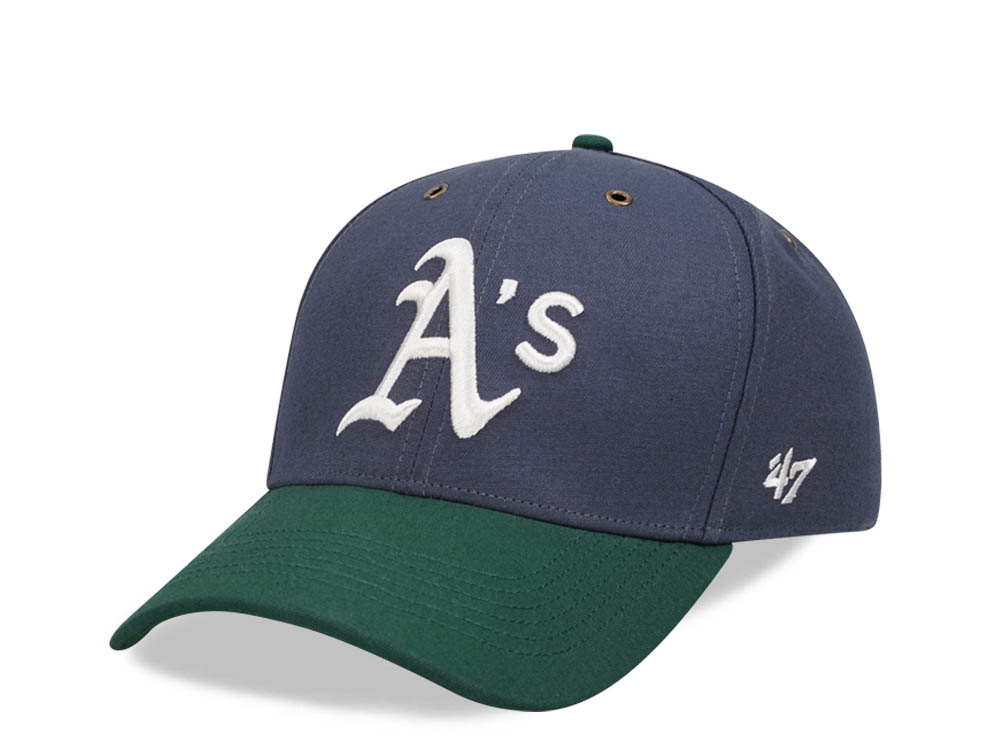47Brand Oakland Athletics Vintage Navy Campus MVP Strapback Cap