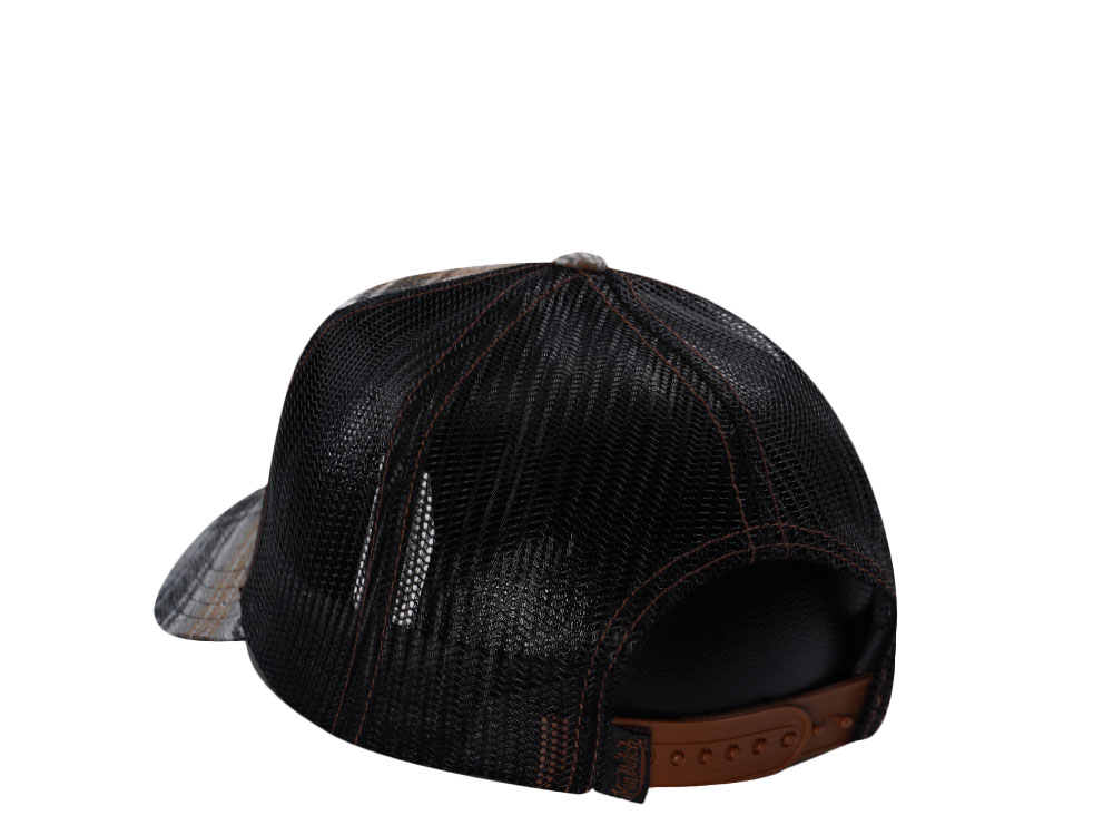 Von Dutch Flannel Patch Trucker Snapback Cap