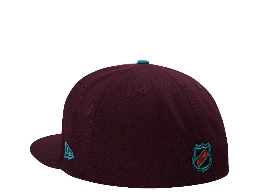 New Era Anaheim Ducks 30th Anniversary Maroon Prime Edition 59Fifty Fitted Cap