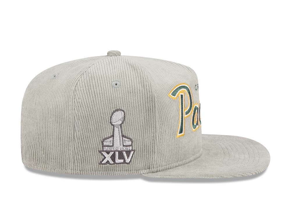 New Era Green Bay Packers Super Bowl XLV Cord Golfer Edition Snapback Cap