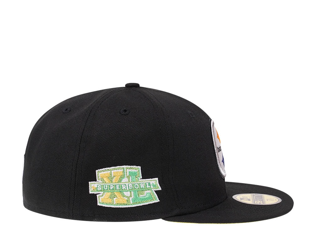 New Era Pittsburgh Steelers Citruspop Patch Super Bowl XL 59fifty Fitted Cap