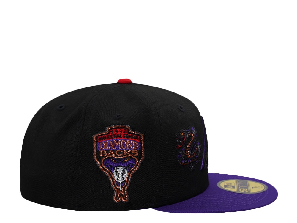 New Era Arizona Diamondbacks Inaugural Season 1998 Black Two Tone Edition 59Fifty Fitted Cap