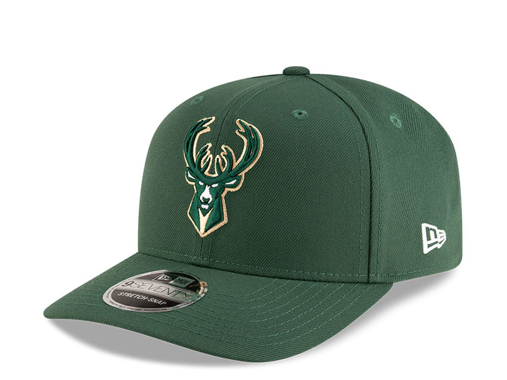 New Era Milwaukee Bucks NBA Team Edition 9Seventy Stretch Snapback Cap