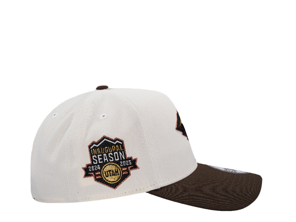 New Era Utah Mammoth Inaugural Season Chrome Two Tone Edition 9Forty A Frame Snapback Cap