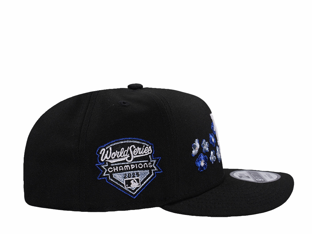 New Era Los Angeles Dodgers World Series Champions 25 Flower Black Prime Edition 9Fifty A Frame Snapback Cap