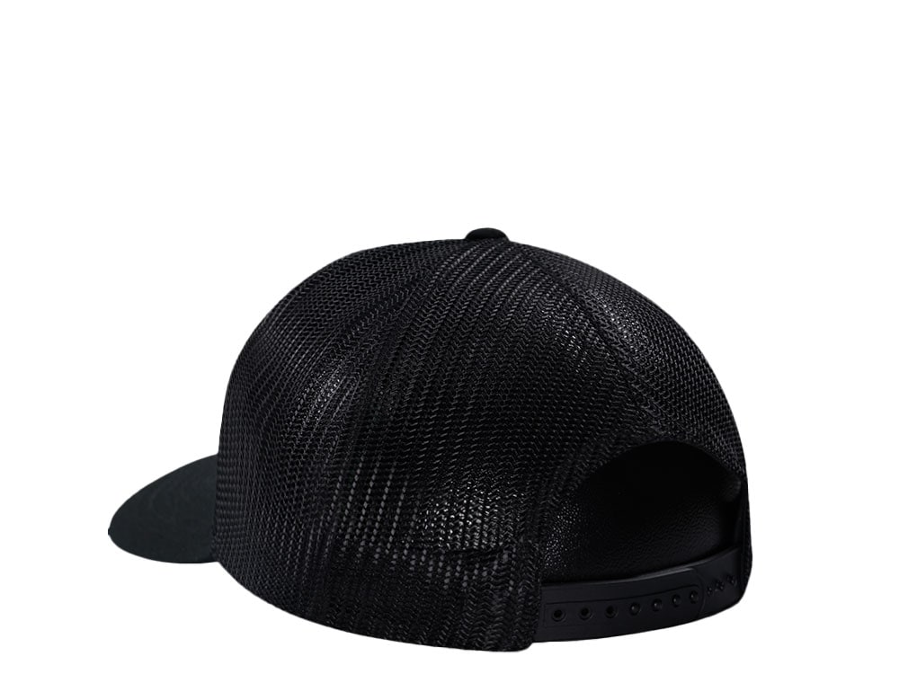 John Deere Black Raised Embroidery Trucker Snapback Cap