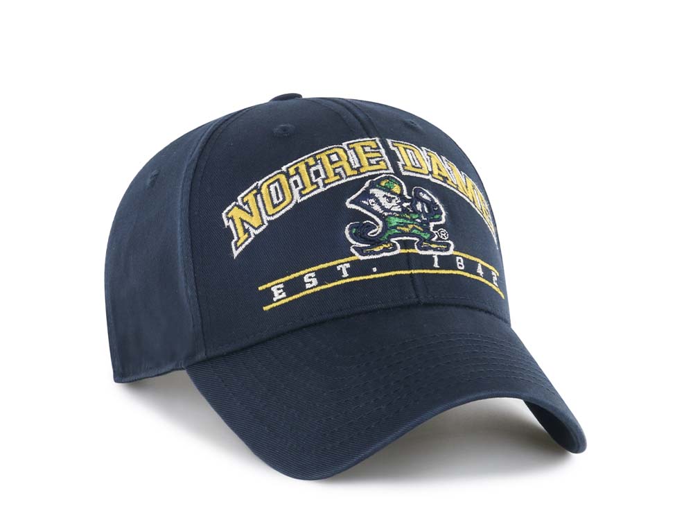 47Brand Notre Dame Fighting Irish Navy Fletcher MVP Strapback Cap