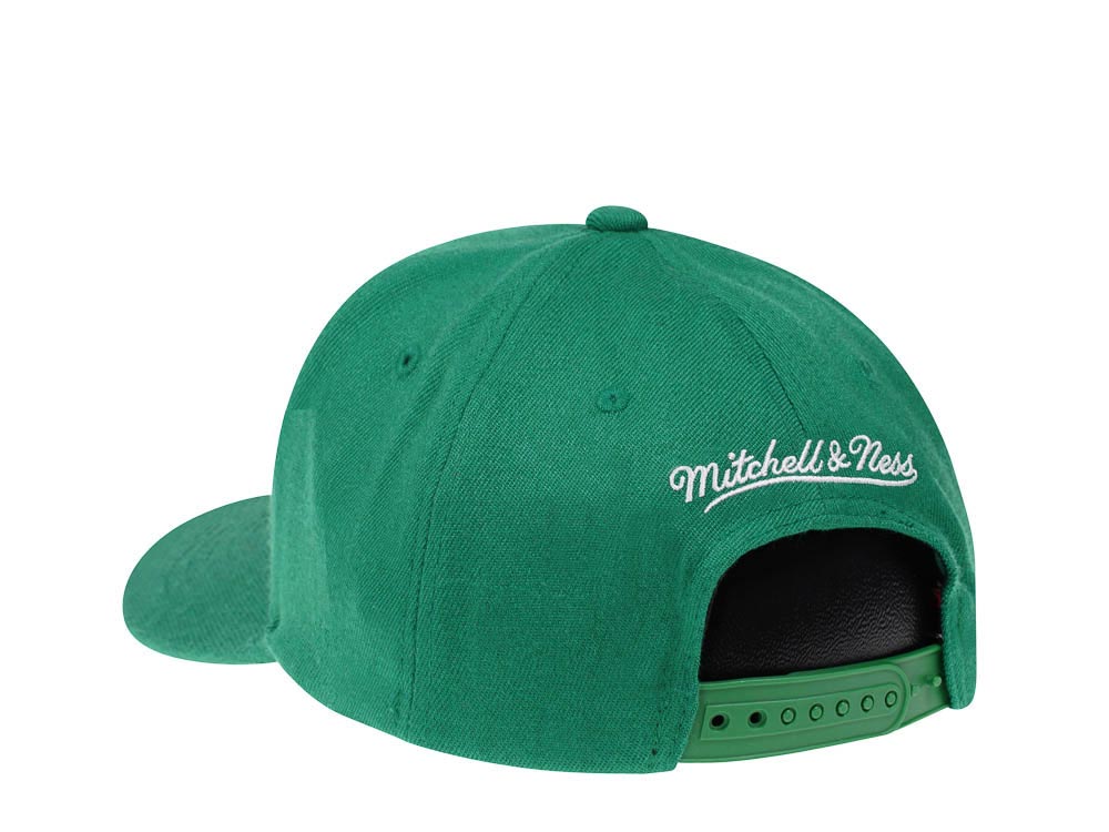 Mitchell & Ness Boston Celtics Team Ground Red Line Solid Flex Snapback Cap