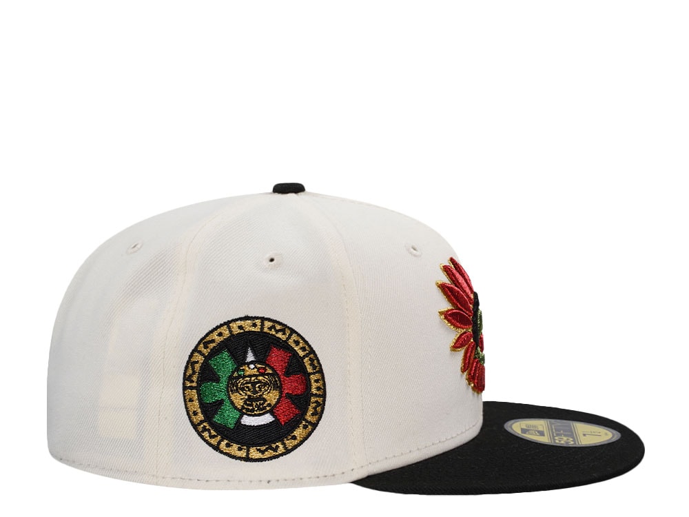 New Era Mexico Aztec Metallic Chrome Two Tone Edition 59Fifty Fitted Cap