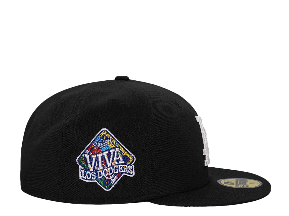 New Era Los Angeles Dodgers Viva LA Black Throwback Edition 59Fifty Fitted Cap