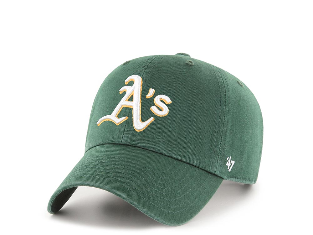 47Brand Oakland Athletics Green Clean up Strapback Cap