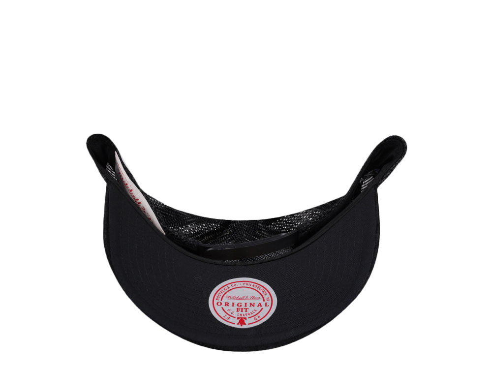 Mitchell & Ness Utah Jazz Times up Black Cord Hardwood Classic Trucker Snapback Cap