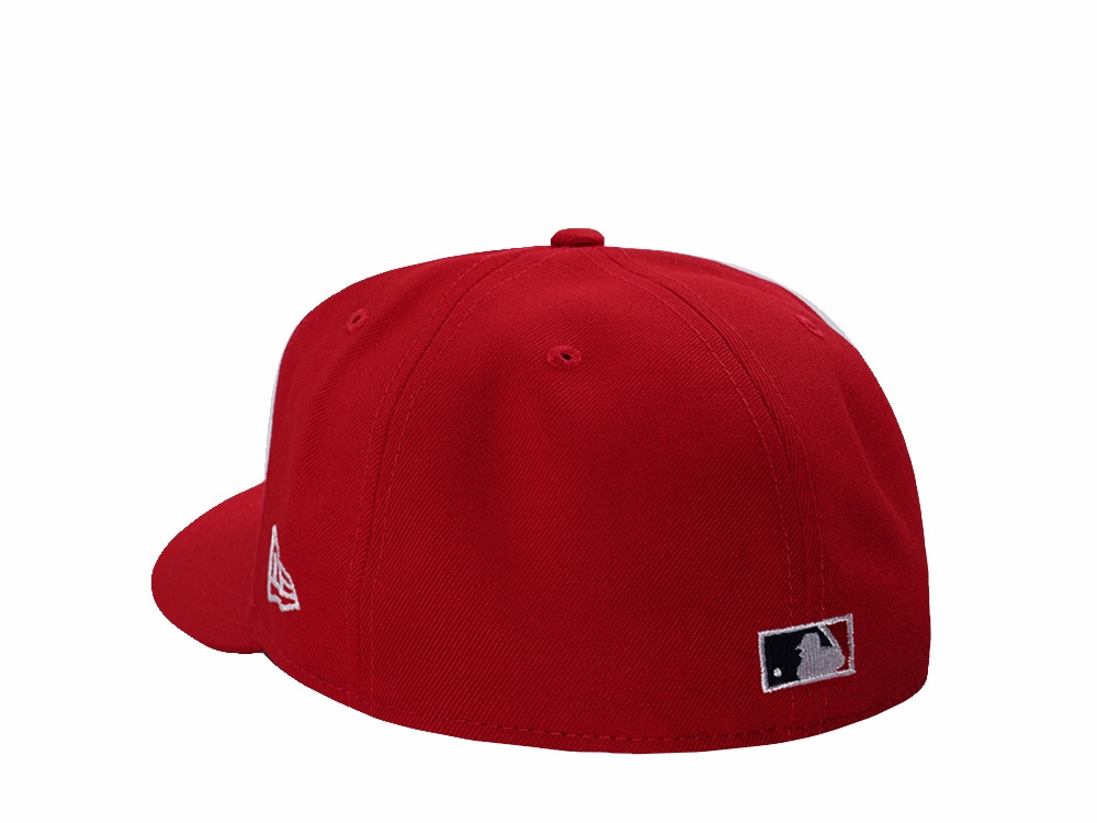 New Era Anaheim Angels All Star Game 2010 Scarlet Red Prime Edition 59Fifty Pre Curved Fitted Cap