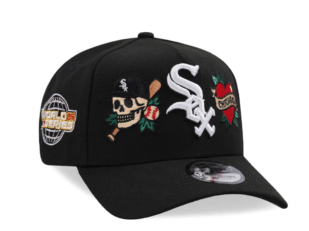 New Era Chicago White Sox World Series 2005 Tattoo Black Prime Edition 9Forty A Frame Snapback Cap