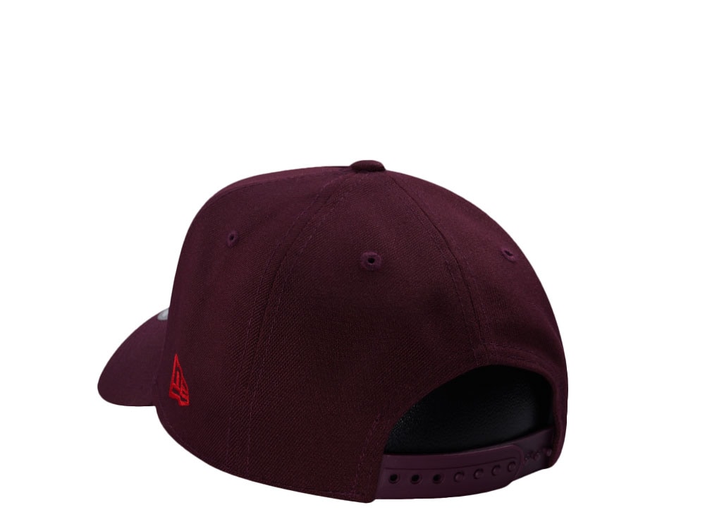 New Era Anaheim Angels 35th Anniversary Maroon Prime Edition 9Forty A Frame Snapback Cap