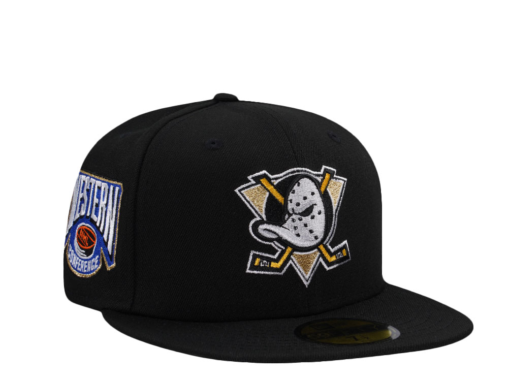 New Era Anaheim Ducks Western Conference Black Prime Edition 59Fifty Fitted Cap