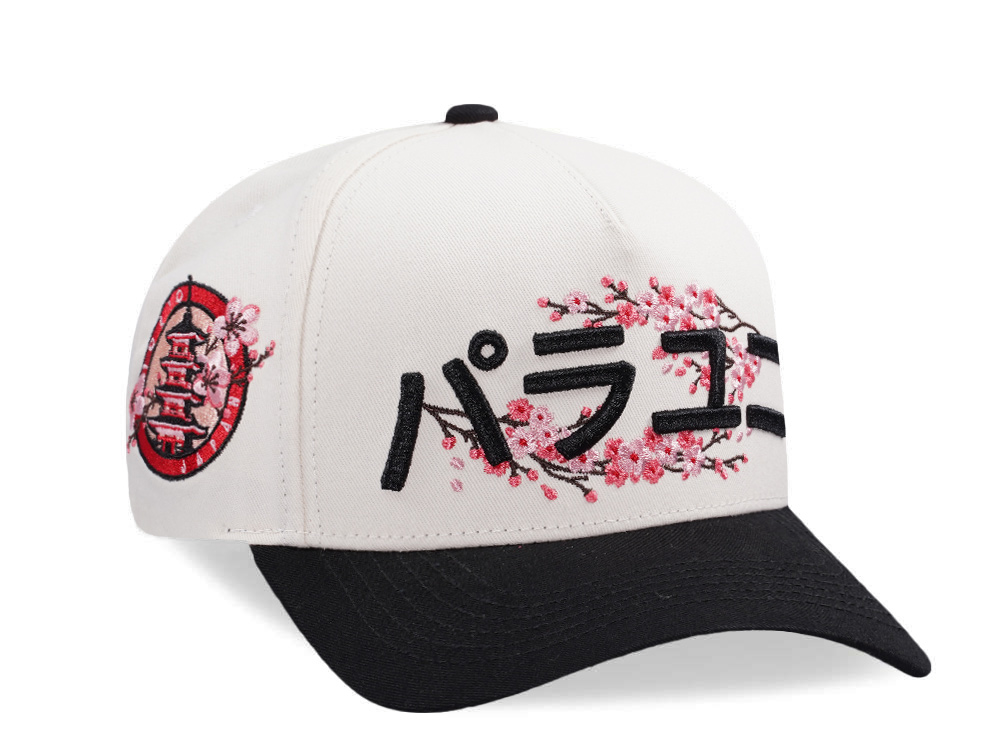 Parallel Union Japan Tokyo Sakura Emblem Kanji Script Black Prime Edition Snapback Cap