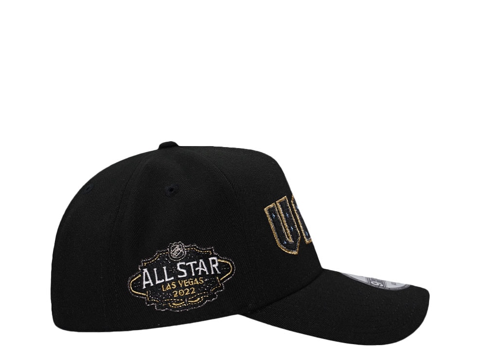 New Era Vegas Golden Knights All Star Game 2022 Black Script Edition 9Forty A Frame Snapback Cap