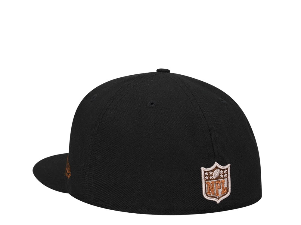 New Era Buffalo Bills 50th Anniversary Black Brown Edition 59Fifty Fitted Cap