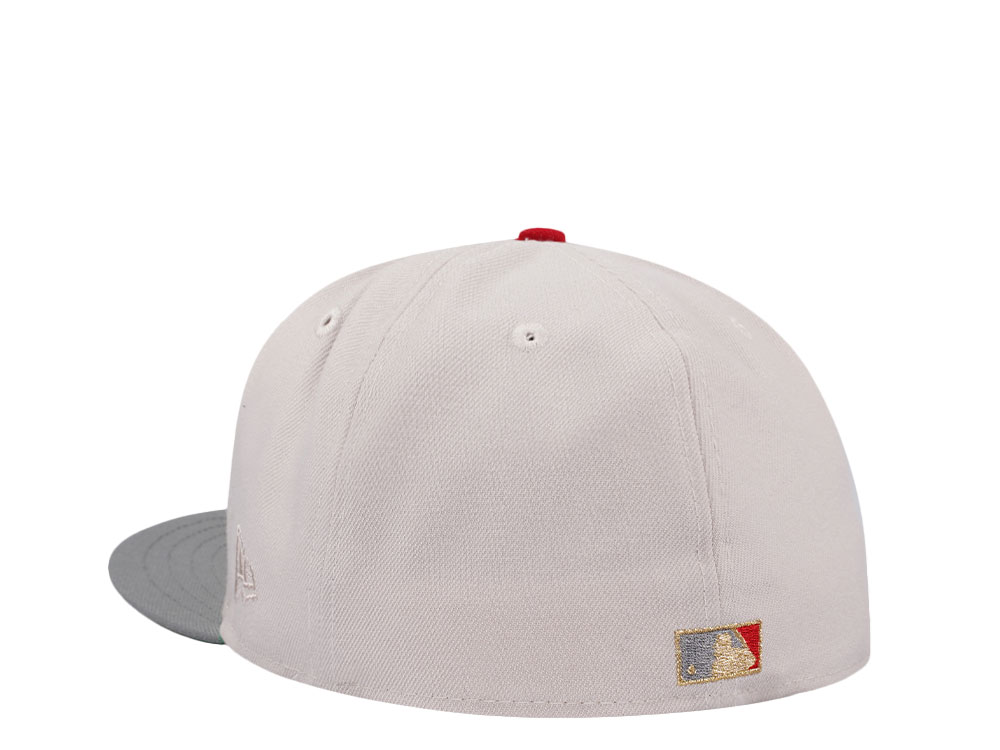 New Era Anaheim Angels 25th Anniversary Stone Gold Two Tone Edition 59Fifty Fitted Cap