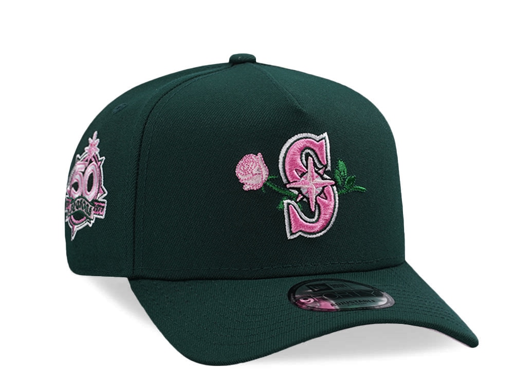 New Era Seattle Mariners 50th Anniversary Dark Green Prime Edition 9Forty A Frame Snapback Cap