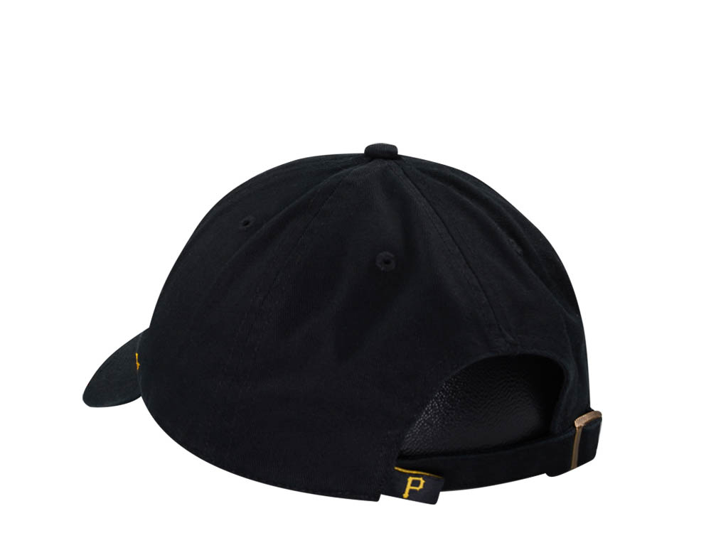 47Brand Pittsburgh Pirates Black Clean Up Strapback Cap