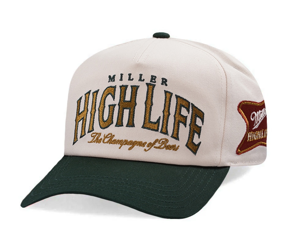 American Needle Miller High Life Ivory Roscoe Edition Snapback Cap