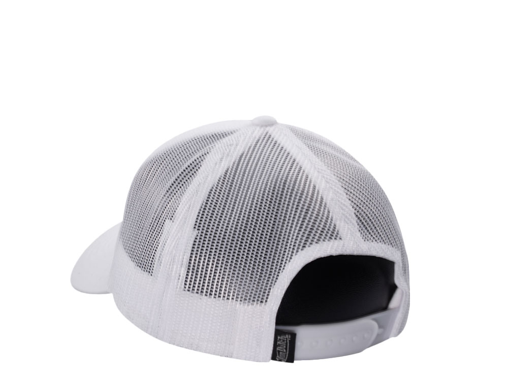 Von Dutch Oval Patch White Trucker Snapback Cap