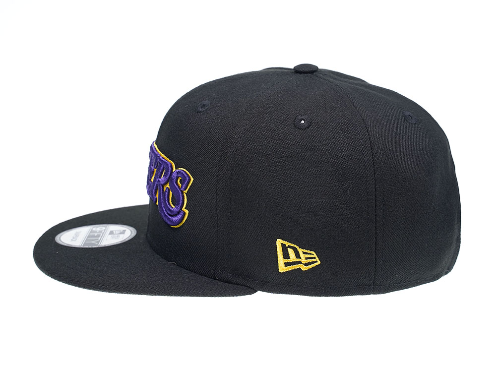 New Era Los Angeles Lakers Black Team Edition 9Fifty Snapback Cap