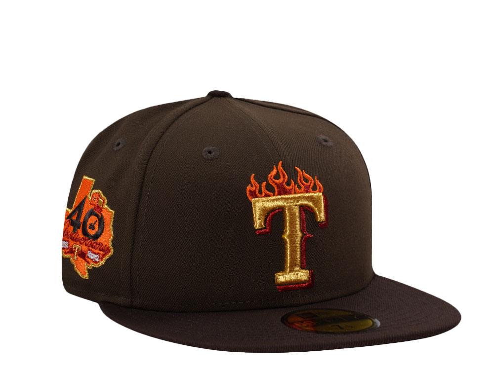 New Era Texas Rangers 40th Anniversary Walnut Two Tone Edition 59Fifty Fitted Cap