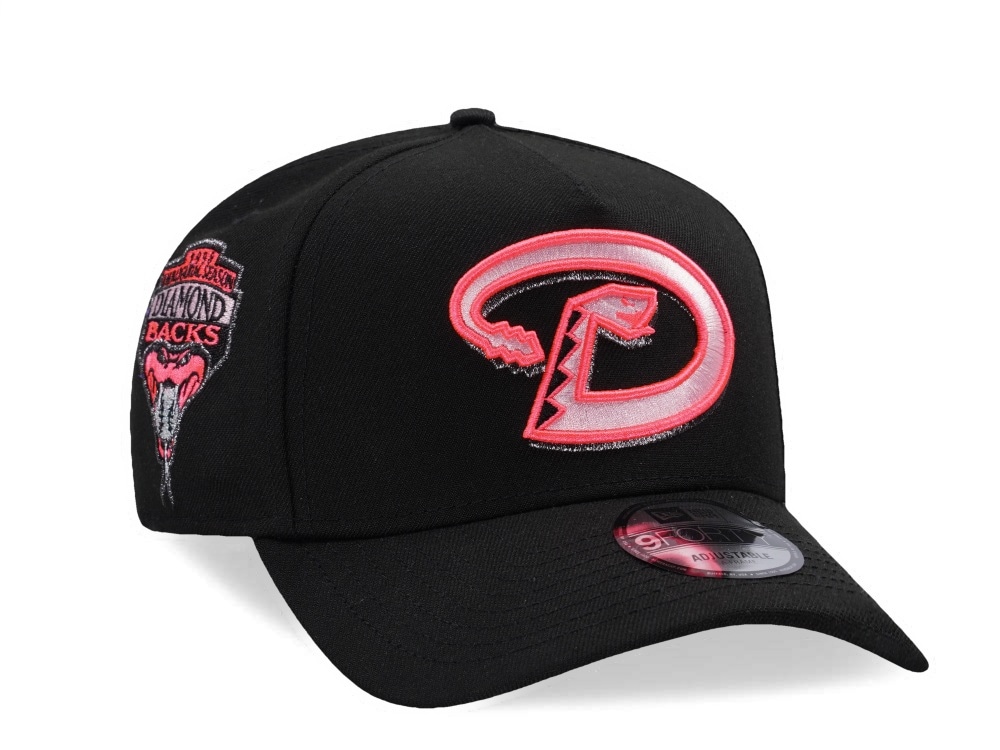 New Era Arizona Diamondbacks Inaugural Season 1998 Black Pink Edition 9Forty A Frame Snapback Cap