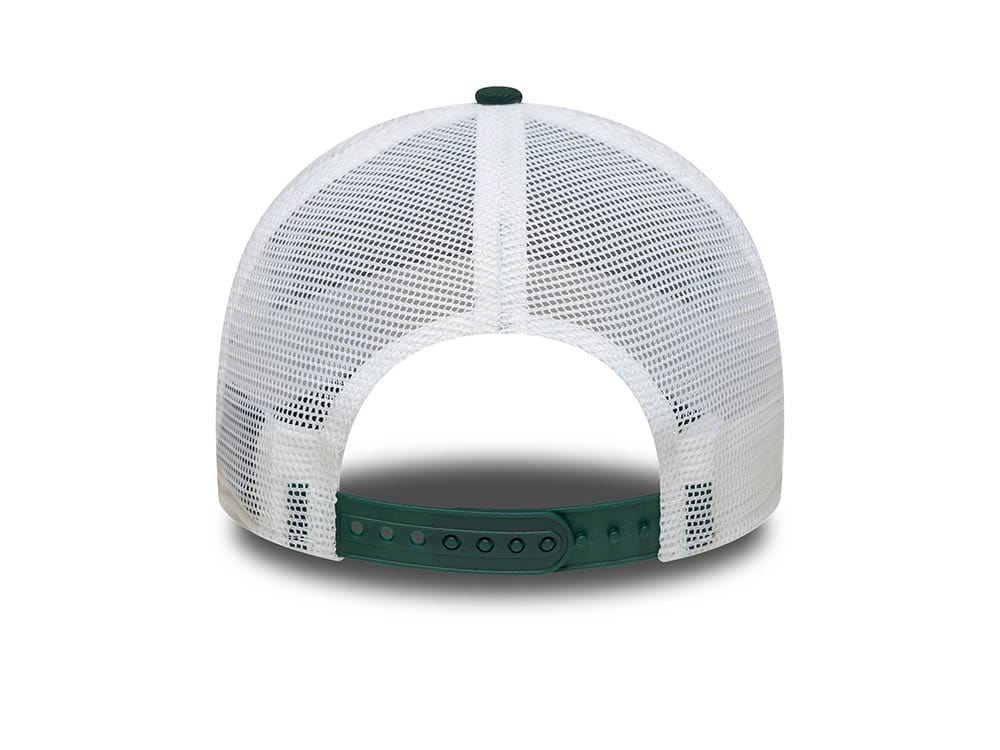 New Era Patch Dark Green 9Forty A Frame Trucker Snapback Cap